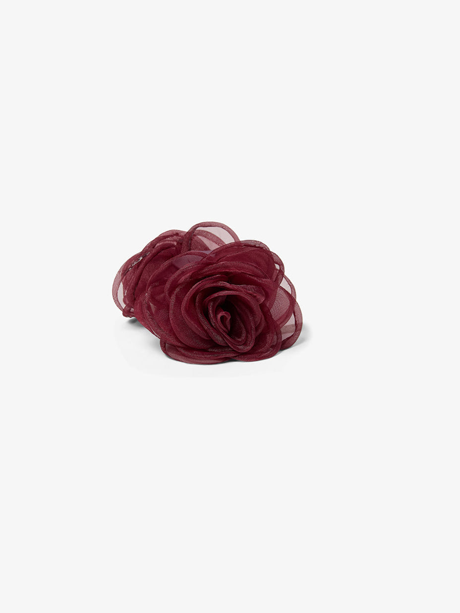 Claw Hair Clip - All - Burgundy | 100709 Rosie