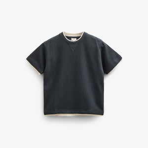 Textured Short Sleeve T-Shirt - Tween - Forest Green | 100714 Malthe