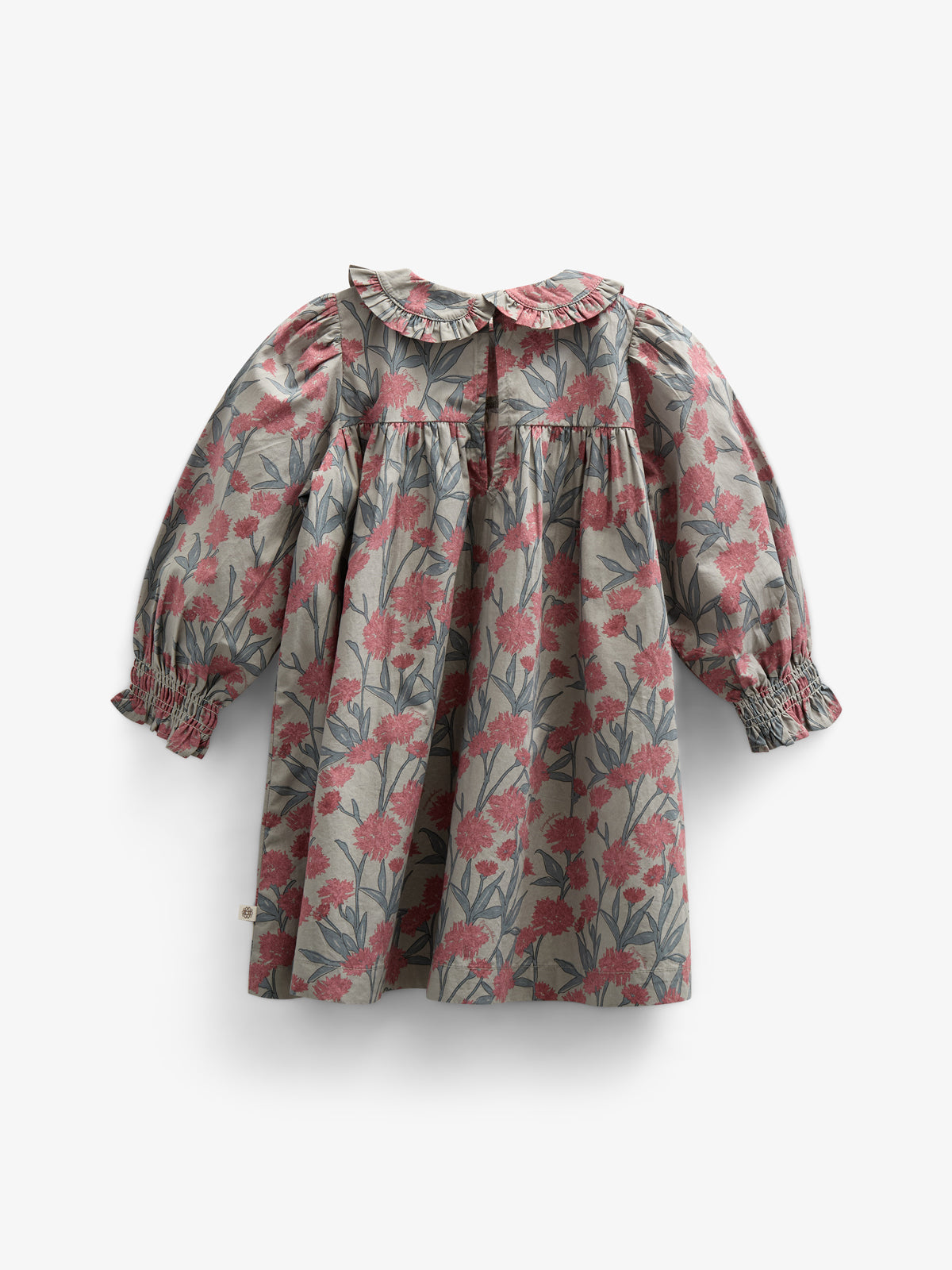 Printed Cotton Poplin Dress - Kids - Rose / Green | 100722 Amy