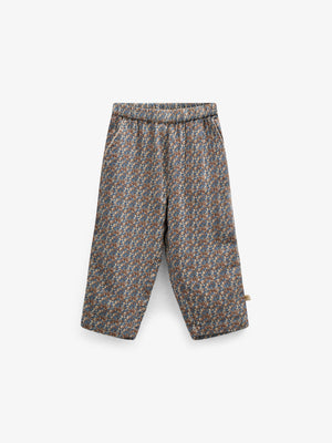 Printed Double Gauze Trousers - Kids - Blue / Brown | 100733 Maggie