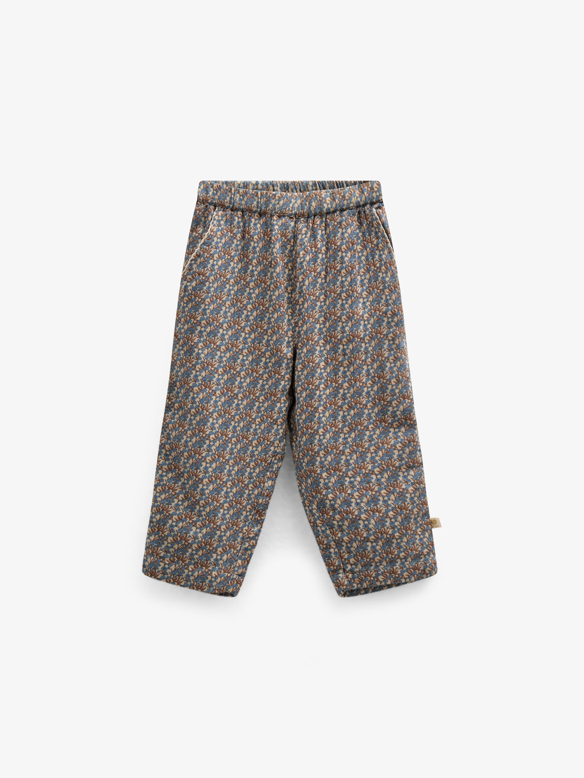 Printed Double Gauze Trousers - Kids - Blue / Brown | 100733 Maggie