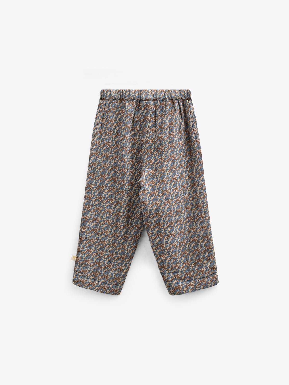 Printed Double Gauze Trousers - Kids - Blue / Brown | 100733 Maggie