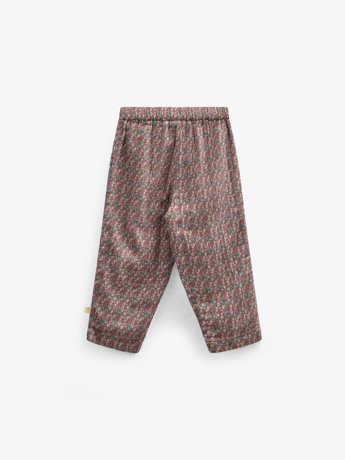 Printed Double Gauze Trousers - Kids - Rose / Green | 100734 Maggie