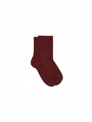 MP Wool Rib Socks - All - Burgundy | 100735 MP Wool Socks