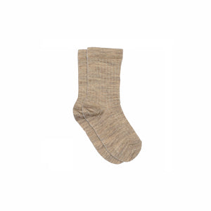 MP Wool Rib Socks - All - Caffe Latte Melange | 100736 MP Wool Socks