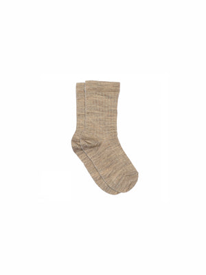 MP Wool Rib Socks - All - Caffe Latte Melange | 100736 MP Wool Socks