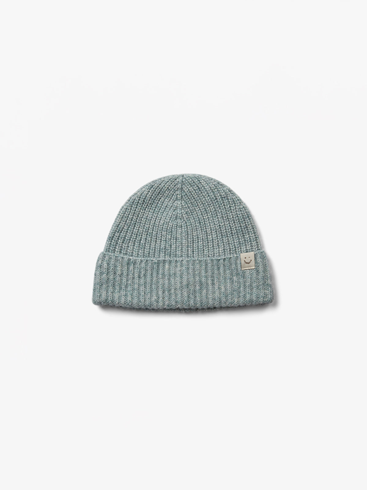 Wool Mix Beanie - All - Green Melange | 100750 Cork