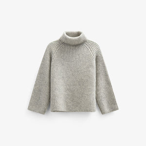Wool Mix Sweater - All - Grey Melange | 100757 Grace