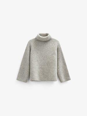 Wool Mix Sweater - All - Grey Melange | 100757 Grace