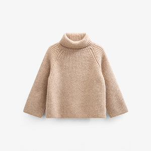 Wool Mix Sweater - All - Beige Melange | 100759 Grace