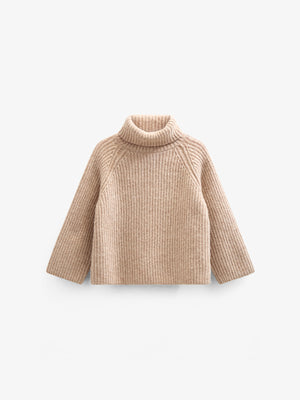 Wool Mix Sweater - All - Beige Melange | 100759 Grace