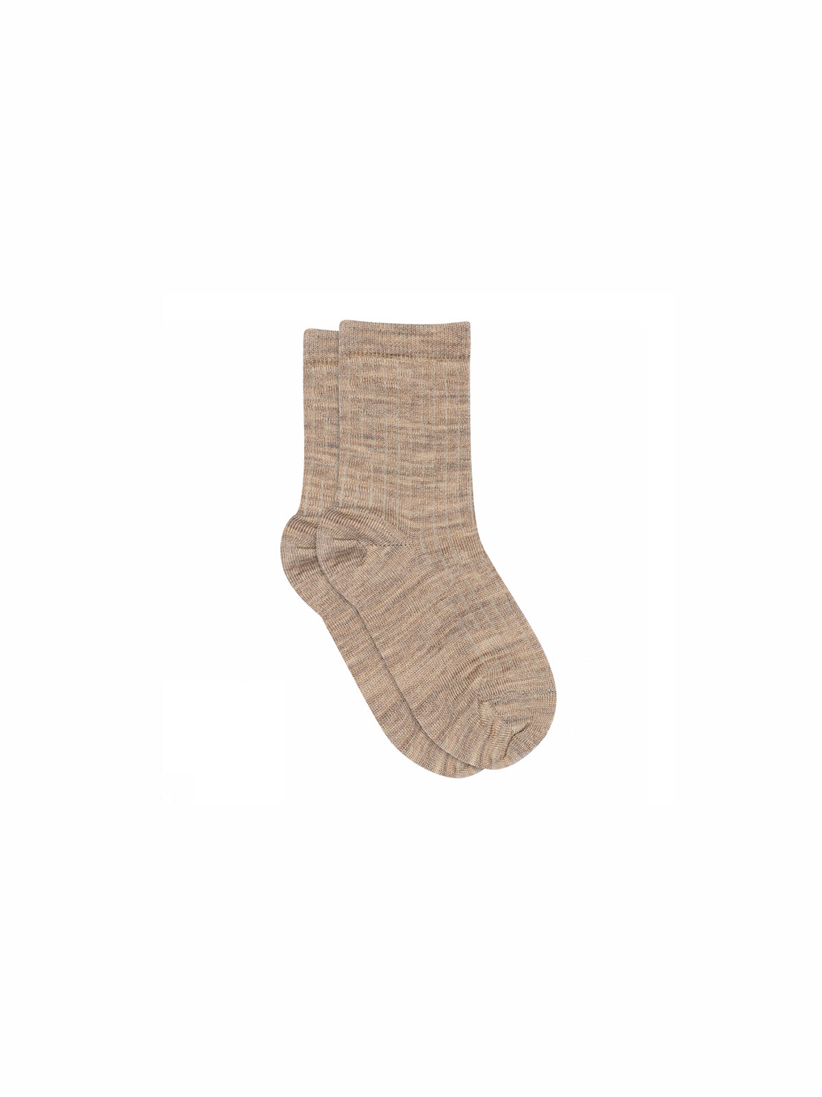 MP Cotton Rib Socks - All - Caffe Latte Melange | 100775 MP Cotton Socks