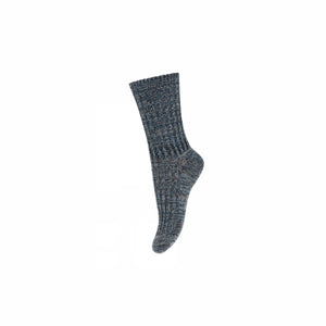 MP Wool Slouch Socks - All - Navy Melange | 100779 MP Noa Socks