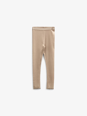 Modal Rib leggings - Kids - Caffe Latte | 100788 Mia