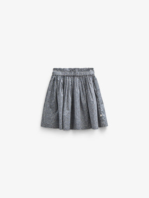 Printed Cotton Poplin Skirt - Tween - Blue | 100795 Allie