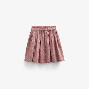 Printed Cotton Poplin Skirt - Kids - Vintage Red | 100796 Allie