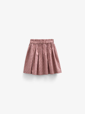 Printed Cotton Poplin Skirt - Tween - Vintage Red | 100797 Allie
