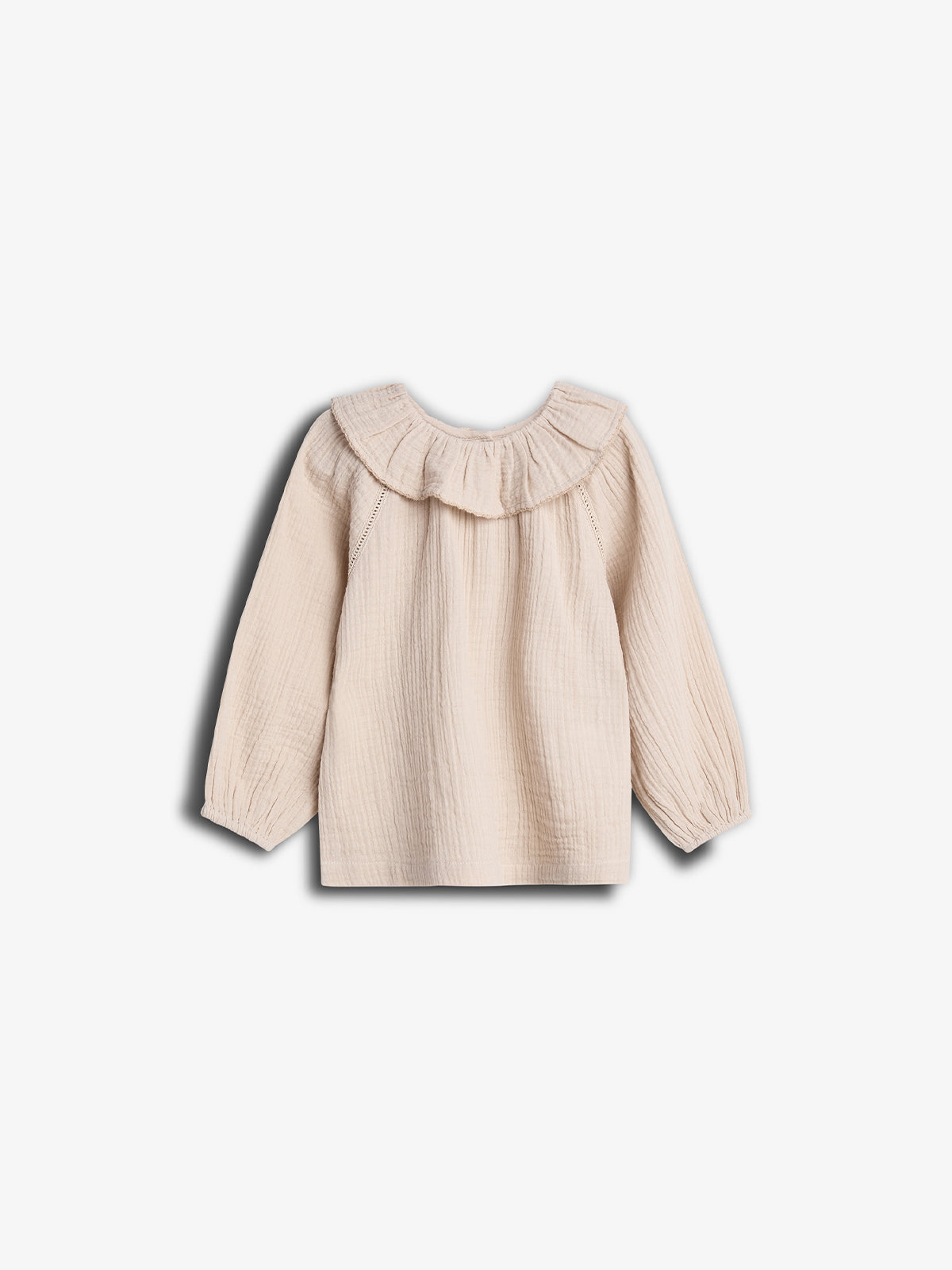 Muslin Collar Blouse - Kids - Light Beige | 100237 Ella