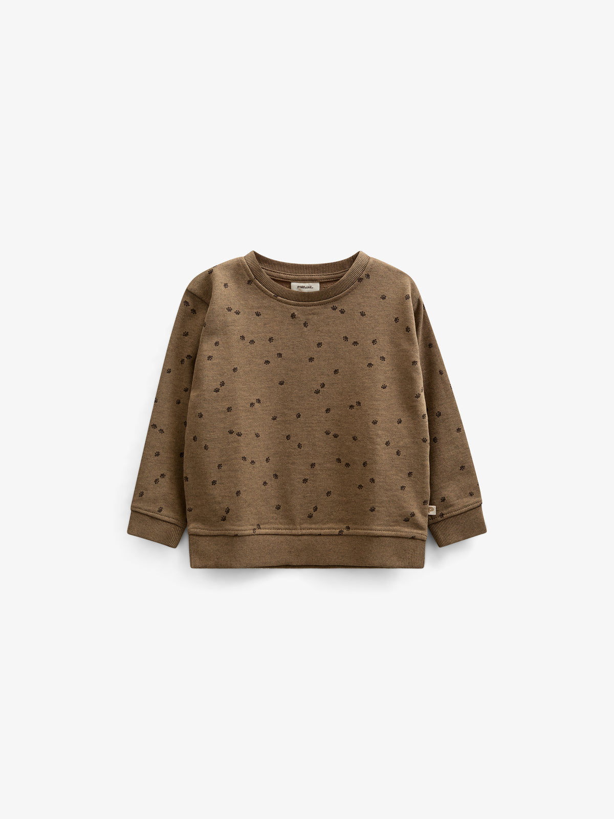 Jersey Crewneck with Print - Kids - Coffe Melange | 100821 Tyler