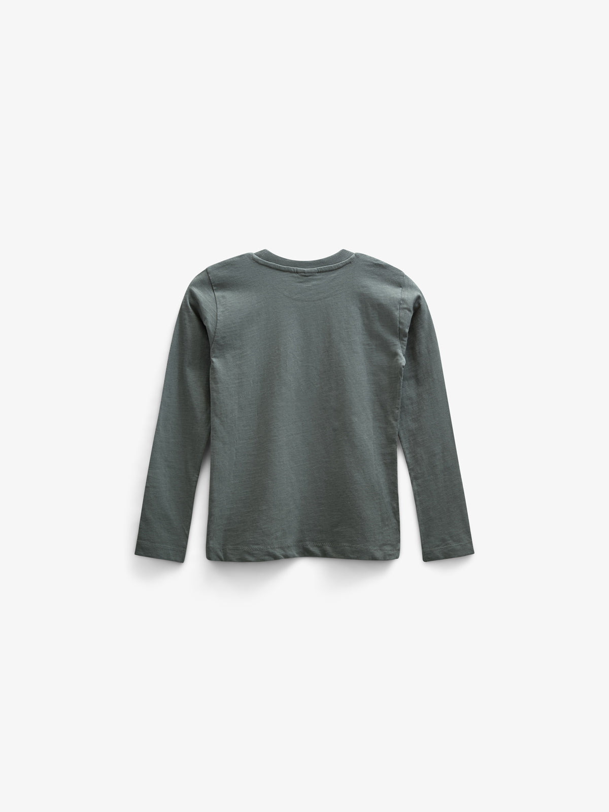 Long Sleeve Slub Jersey T-Shirt - Tween - Dusty Dark Green | 100835 Kevin