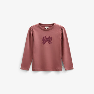 Long Sleeve Slub Jersey T-Shirt - Tween - Old Rose | 100847 Kendell