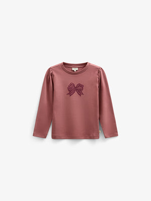 Long Sleeve Slub Jersey T-Shirt - Tween - Old Rose | 100847 Kendell