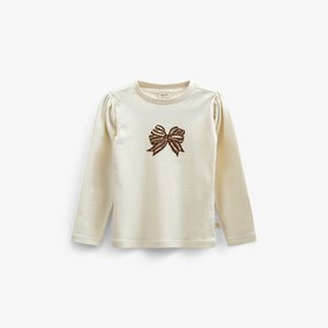 Long Sleeve Slub Jersey T-Shirt - Tween - Off White | 100849 Kendell