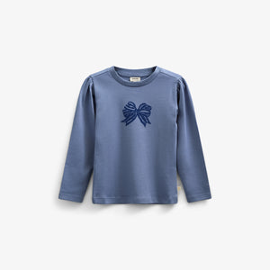 Long Sleeve Slub Jersey T-Shirt - Tween - Blue | 100851 Kendell