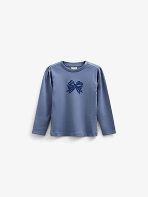 Long Sleeve Slub Jersey T-Shirt - Tween - Blue | 100851 Kendell