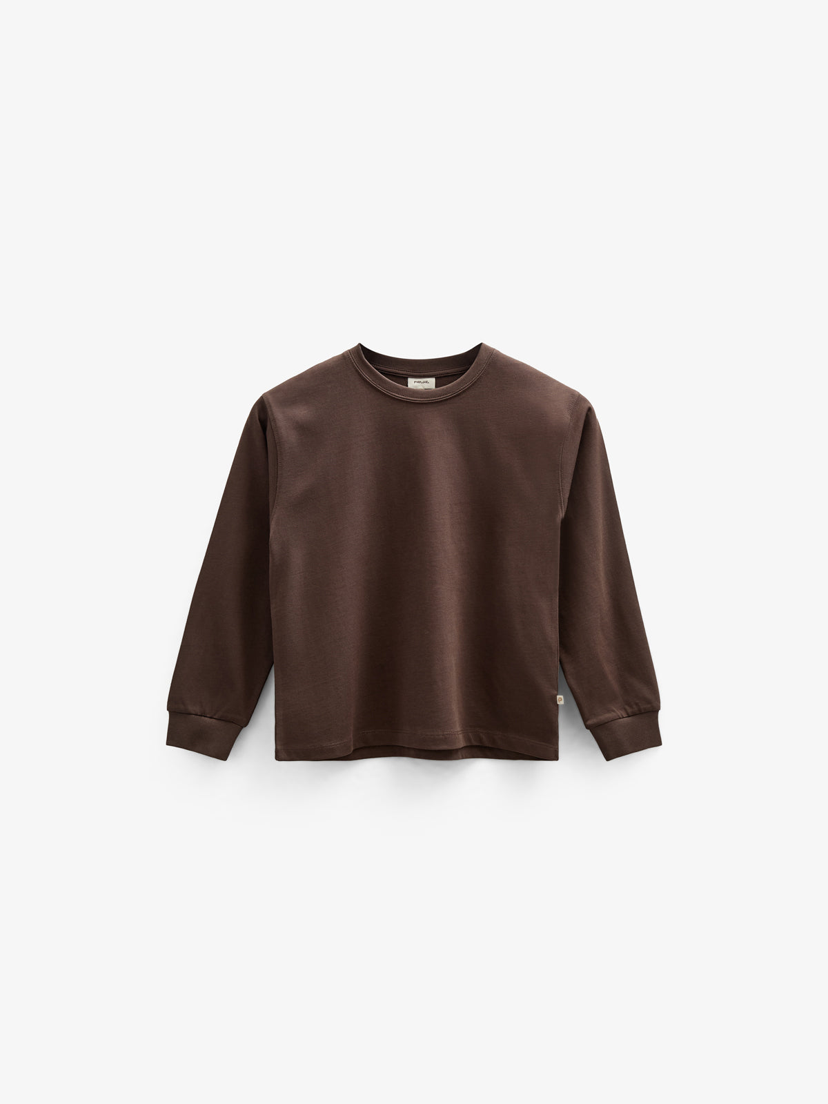 Oversized Long Sleeve T-shirt - Tween - Chocolate | 100852 August