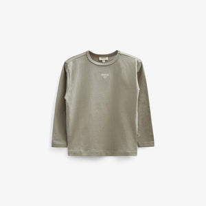 long sleeve T-shirt with Embroidery - Tween - Dusty Green | 100857 Brandon