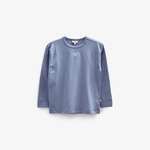 long sleeve T-shirt with Embroidery - Tween - Blue | 100859 Brandon