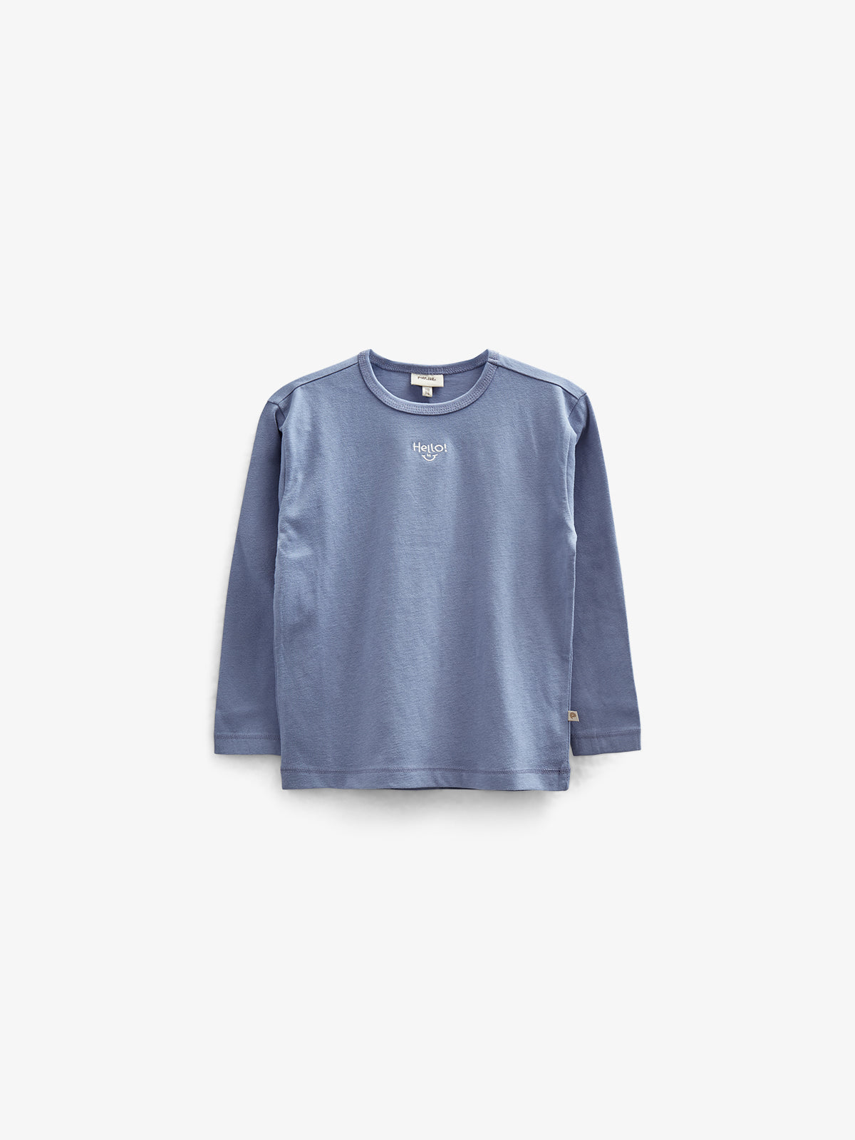 long sleeve T-shirt with Embroidery - Tween - Blue | 100859 Brandon