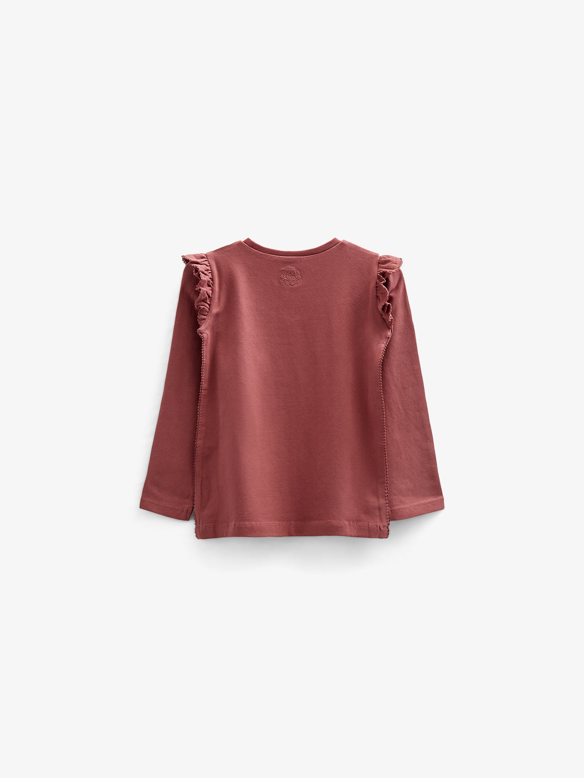 Frill Jersey Blouse - Tween - Vintage Red | 100861 Talia