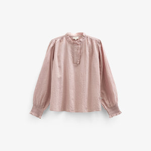 Cotton Blouse with Placket - Tween - Rose | 100881 Claire