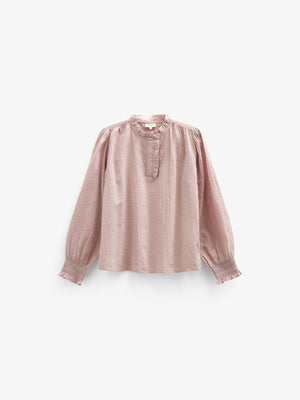 Cotton Blouse with Placket - Tween - Rose | 100881 Claire