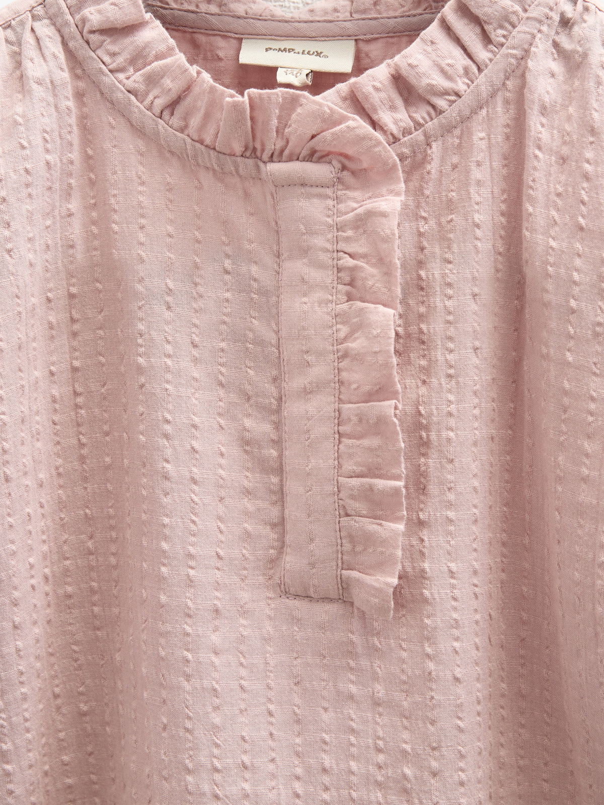 Cotton Blouse with Placket - Tween - Rose | 100881 Claire
