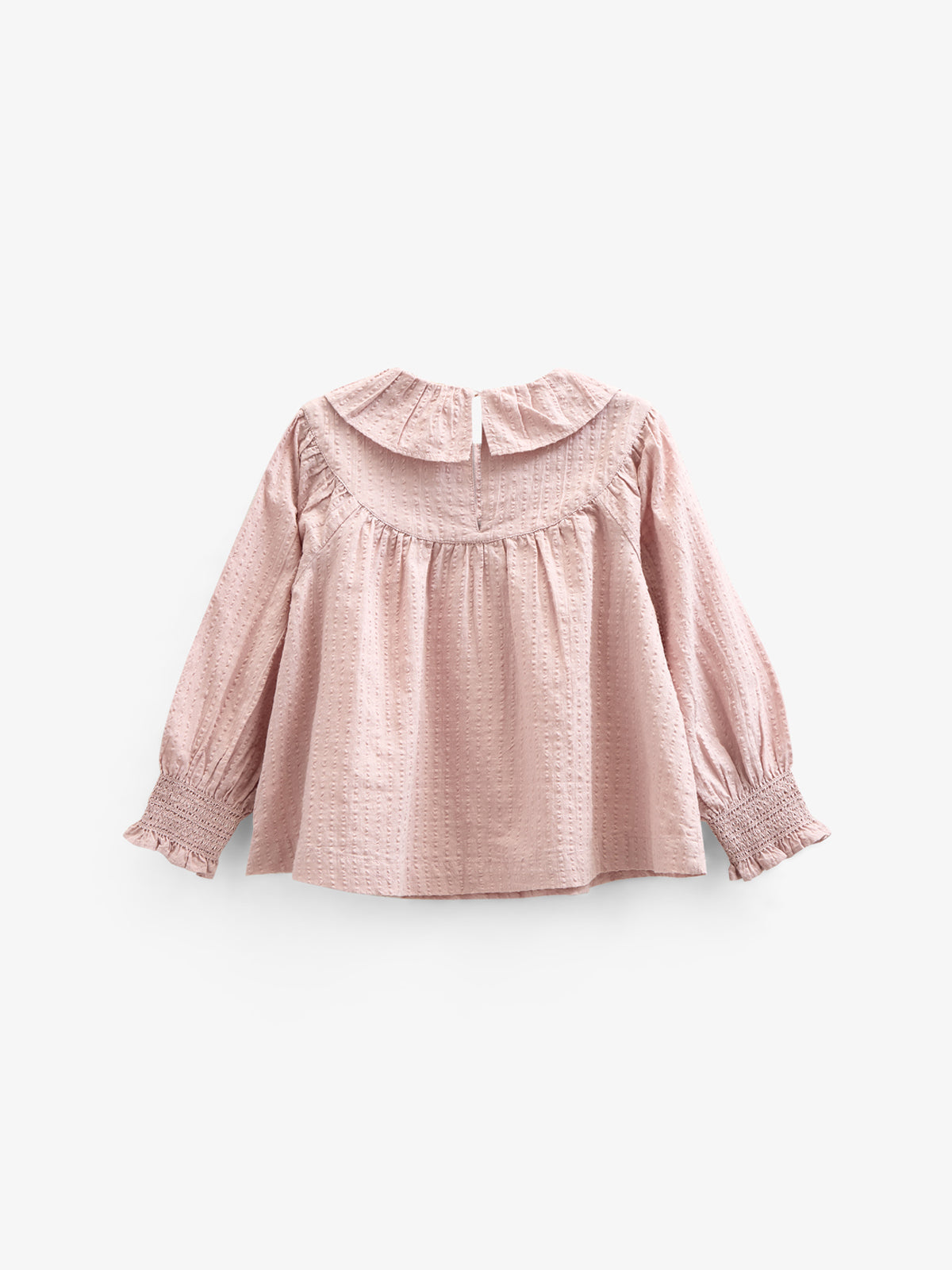 Cotton Blouse with Collar - Kids - Rose | 100884 Claire
