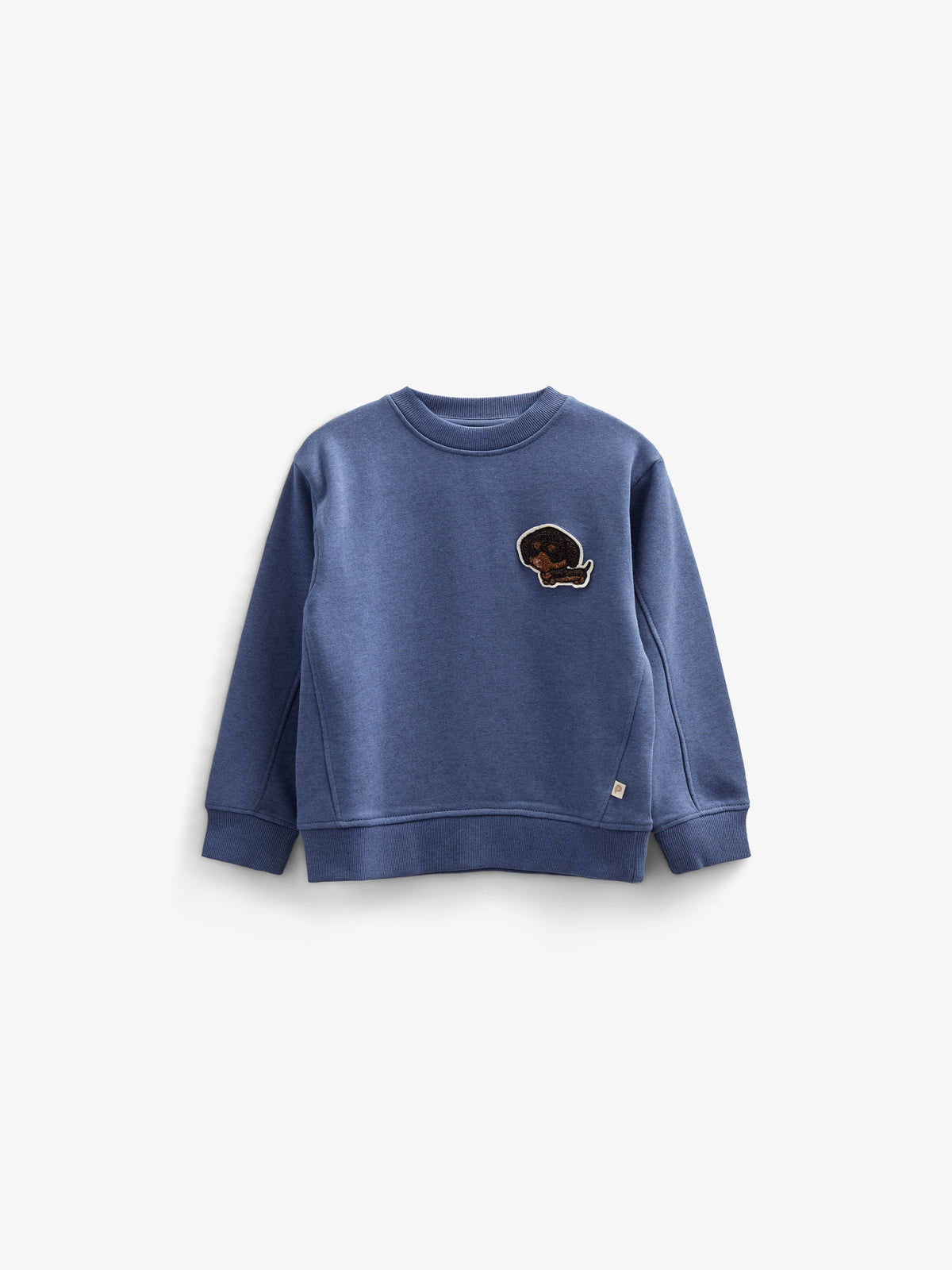 Crewneck Sweatshirt - Kids - Indigo Blue Melange | 100888 Justin