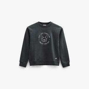 Crewneck Sweatshirt - Tween - Forest Green Melange | 100893 Justin