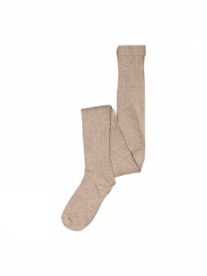 MP Cotton Rib Tights - All - Caffe Latte Melange | 100903 MP Cotton tights