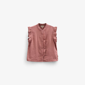 Gauze Sleeveless Top - Kids - Old Rose | 100932 Jasmine