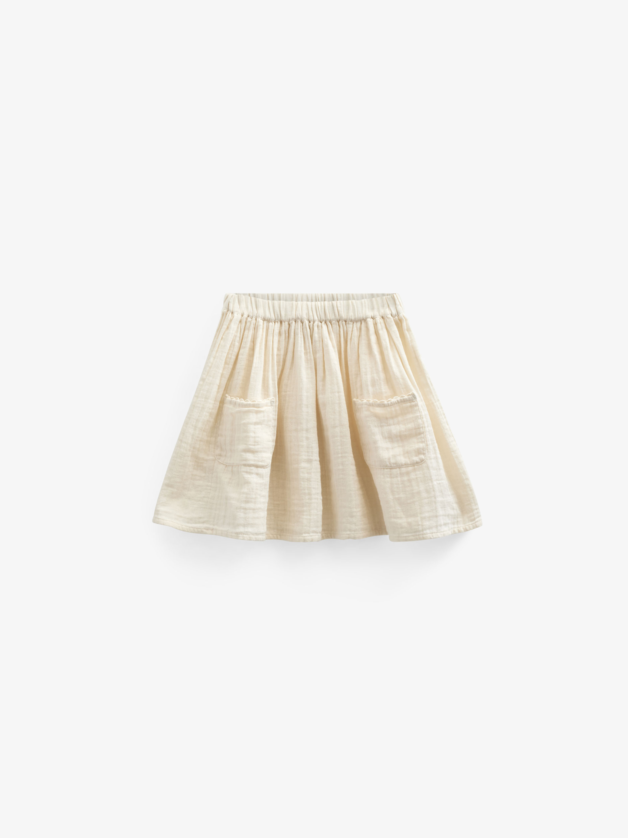 Gauze Skirt - Kids - Off White | 100936 Jasmine