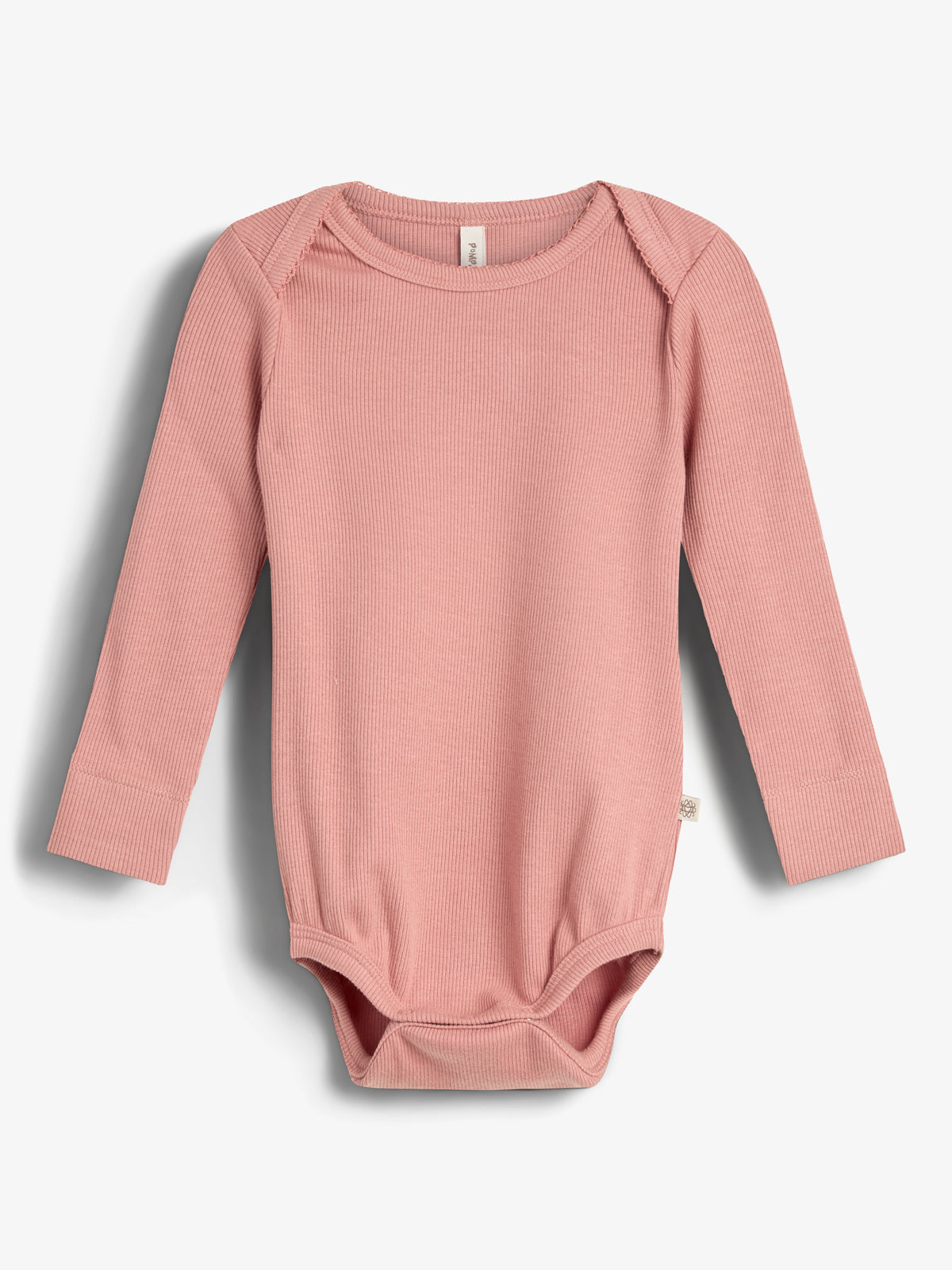 Basic Modal Rib Bodysuit - Little - Dusty Rose
