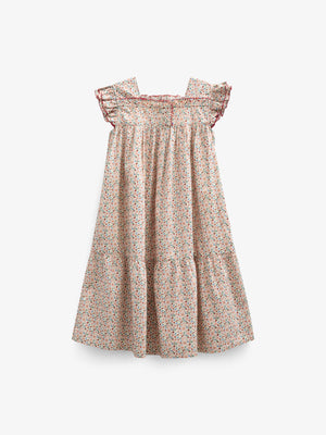Flower Printed Poplin Dress - Tween - Rose | 100961 Poppy
