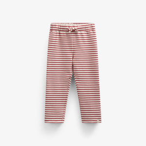 Striped Jersey Trousers - Kids - Cherry Red | 100999 Emmie