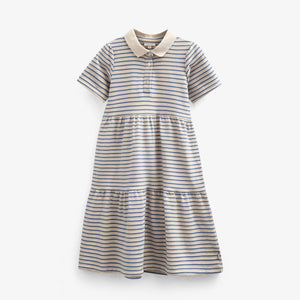 Striped Jersey Dress - Kids - Blue | 101012 Emmie