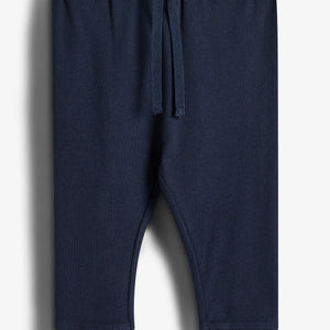 Basic Rib Trousers - Little - Navy