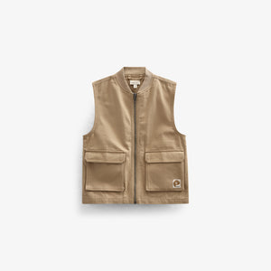 Canvas Cargo Gilet - Tween - Khaki | 101129 Isack