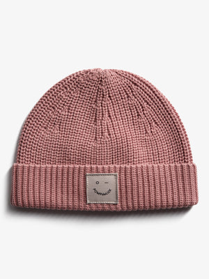 Ribbed Knit Beanie - Little - Dusty Rose